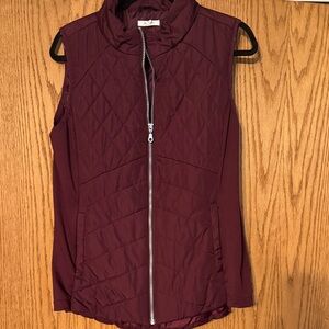 Maurices Burgundy Quilted Vest